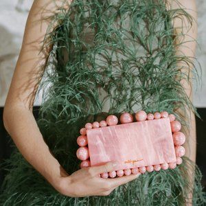 Cult Gaia Eons Clutch - Pink